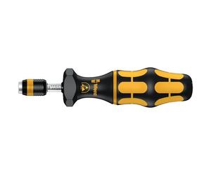 Wera 7431 Kraftform ESD, Tournevis dynamométrique réglable avec mandrin à serrage rapide Rapidaptor, 1/4 pouce, 0,30 - 1,00 Nm - 05074782001