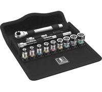 Wera 8100 SA 12 HF Zyklop Metal Jeu de cliquets, levier réversible, entraînement 1/4", métrique, 13 pièces