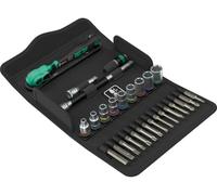 Wera 8100 SA 15 Zyklop Comfort Jeu de clés à cliquet à levier inversé, entraînement 1/4", pouces