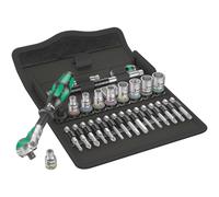Wera 8100 SA 6 Jeu Cliquet Zyklop Speed, À Emmanchement 1/4", Métrique, 28 Pièces