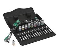 Wera 8100 SA 9 Jeu cliquet Zyklop Speed, à emmanchement 1/4"", syst. impérial, 28 pièces - 05004019001