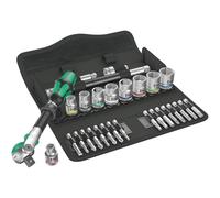 Wera Jeu de cliquets Zyklop Speed 8100 SB 6 – à emmanchement 3/8" – Métrique – 29 pièces