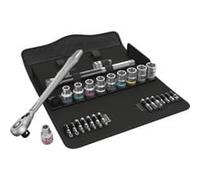 Wera Jeu de cliquets métalliques 8100 SC 11 Zyklop, levier réversible, entraînement 1/2" 28 pièces