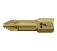 Wera Embout cruciforme PH 2 05073324001 - 25 mm, acier à outils allié, extra-rigide, D 6.3