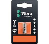 Embout cruciforme PZ 2 Wera 05073921001 Acier à outils revêtement diamanté Forme (embouts): D 6.3