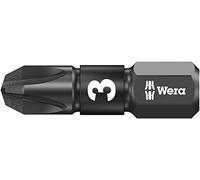 Wera – Jeu d'embouts Impaktor 855/1 PZ 3 pour Pozidriv, acier à outils, revêtement diamanté
