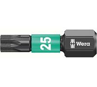 Wera Embout Torx T 25 05073925001 – Acier allié, revêtement diamanté, D 6.3, pour visseuse à choc