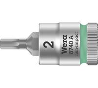 Wera 8740 A 05003330001 6 pans intérieurs Douille-embout 2 mm 1/4\ (6.3 mm)