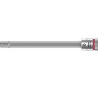 Wera 05003338001 8740 A HF Douille-Embout Zyklop pour Vis à six pans creux, à emmanchement 1/4“ avec fonction de retenue, 6, 0 x 100 mm, Rouge