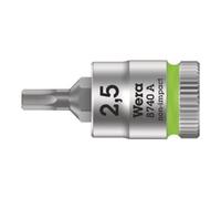 Wera Douille-embout 8740 A 05003331001 6 pans intérieurs 2,5 mm 1/4 (6,3 mm) G