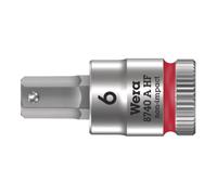 Wera Douille-embout Zyklop 8740 A HF – 6 x 28 mm – 1/4" – fonction de retenue – Rouge – 1 pièce