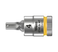 Wera 8740 A HF Douille-embout Zyklop pour vis à six pans creux, à emmanchement 1/4" avec fonction de retenue, 4 x 28 mm Quantité:1