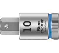 Wera 8740 B HF Douille-embout Zyklop pour vis à six pans creux, à emmanchement 3/8" avec fonction de retenue, 10 x 38.5 mm Quantité:1