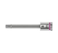 Wera 8740 B HF Douille-embout Zyklop pour vis à six pans creux, à emmanchement 3/8" avec fonction de retenue, 8 x 100 mm Quantité:1