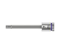 Wera 8740 B HF Douille-embout Zyklop pour vis à six pans creux, à emmanchement 3/8" avec fonction de retenue, 7 x 100 mm Quantité:1