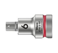 Wera 8740 B HF Douille-embout Zyklop pour vis à six pans creux, à emmanchement 3/8" avec fonction de retenue, 6 x 35 mm Quantité:1