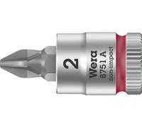 Wera 8751 A 05003351001 cruciforme Phillips Douille-embout PH 2 1/4\ (6.3 mm)