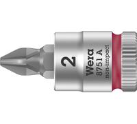 Wera 8751 A 05003351001 cruciforme Phillips Douille-embout PH 2 1/4\ (6.3 mm)