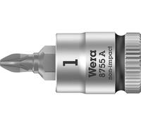 Wera Douille-embout Pozidriv 8755 A PZ 1 – emmanchement 1/4" (6,3 mm)
