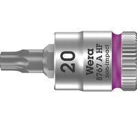 Wera 8767 A HF TX Douille-embout TX HF Zyklop à emmanchement 1/4" avec fonction de retenue, TX 20 x 28 mm Quantité:1