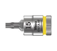 Wera 8767 A HF TX Douille-embout TX HF Zyklop à emmanchement 1/4" avec fonction de retenue, TX 15 x 28 mm Quantité:1