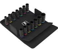 Wera Jeu de douilles métriques 8790 B Impaktor Deep Set 1 – 14 pièces – 3/8 pouces