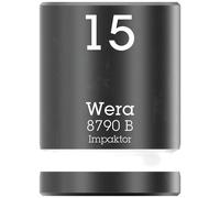 Wera 8790 B Impaktor 05005506001 6 pans extérieurs Douille 15 mm 1 pièce 3/8\