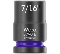 Wera 8790 B Impaktor 05005517001 6 pans extérieurs Douille 7/16\ 1 pièce 3/8\