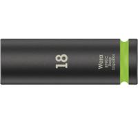 Wera Douille 1/2 8790 C Impaktor Deep 18 mm 6 pans intérieurs Vert clair
