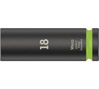 Wera Douille 1/2 8790 C Impaktor Deep 18 mm 6 pans intérieurs Vert clair