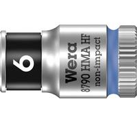 Wera 8790 HMA HF Douille Zyklop à emmanchement 1/4" (HF = avec fonction de retenue), 6 x 23 mm Quantité:1
