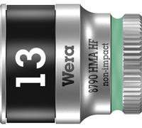 Wera Douille Zyklop 8790 HMA HF – emmanchement 1/4" – 13 x 23 mm – fonction de retenue – Turquoise