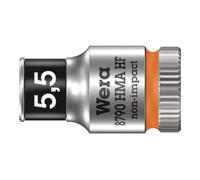 Wera 8790 HMA HF Douille Zyklop à emmanchement 1/4" (HF = avec fonction de retenue), 5.5 x 23 mm Quantité:1