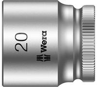 Wera Douille 6 pans extérieurs 05003565001 20 mm – L 30 mm – Emmanchement 3/8" (10 mm) – 1 pièce