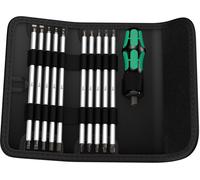 Wera 88/1 pour latelier Lots de lames de rechange 11 pièces vis à fente, cruciforme Phillips, vis Pozidriv, TORX® intérieur, 6 pans intérieurs