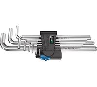Wera 950/9 Christmas Hex-Plus HF 1 Jeu de 9 clés coudées métriques chromées