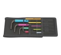 Wera Jeu De Clés Mâles Coudées MULTICOL., POUCES, 9 CLÉS