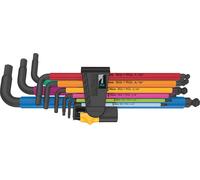 Wera 950/9 Hex-Plus Multicolore Jeu de clés à molette impériales, pouce, 9 pièces, Tournevis