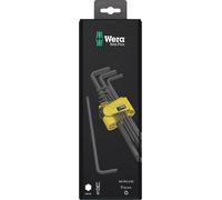 Wera 950/9 Jeu de clés mâles coudées 5/64 pouces, 3/32 pouces, 1/8 pouces, 5/32 pouces, 3/16 pouces, 7/32 pouces, 1/4 pouces