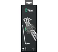 Wera 950 PKL/9 SM N SB 6 pans intérieurs Jeu de clés mâles coudées 1.5 mm, 2 mm, 2.5 mm, 3 mm, 4 mm, 5 mm, 6 mm, 8 mm, 10 mm