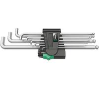 Wera 950 PKLS/9 SM SB 6 pans intérieurs Jeu de clés mâles coudées 1.5 mm, 2 mm, 2.5 mm, 3 mm, 4 mm, 5 mm, 6 mm, 8 mm, 10 mm
