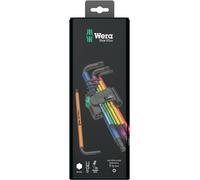 Wera 950 SPKL/9 SM N 6 pans intérieurs Jeu de clés mâles coudées 1.5 mm, 2 mm, 2.5 mm, 3 mm, 4 mm, 5 mm, 6 mm, 8 mm, 10 mm
