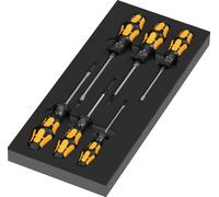 Wera 97113 : Insert en mousse Kraftform pour tournevis série 900, coffret 2 pièces avec 7 outils.