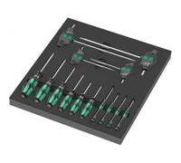 Wera 9712 Insert en mousse jeu de tournevis TX HF 1, 14 pièces - 05150103001