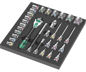 Wera 9722 Schaumstoffeinlage 8000 C Zyklop 1/2" Knarre Set 1