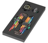 Wera Jeu de clés coudées 05150140001 9740 – 20 pièces Inbus/Torx, insert en mousse