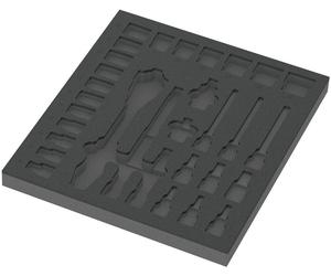 Wera 9822 Insert en mousse 8000 C Jeu de clés à cliquet Zyklop 1/2" 1, sans outils, 344 x 30 x 392 mm