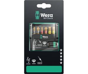 Wera - Assortiment d'embouts, Bit-Check 7 Diamond 1 SB, 7 pièces ; 5073419001