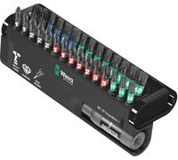 Wera BC Impaktor/30 Bit-Check 05057690001 Jeu d'embouts 30 pièces cruciforme Phillips, vis Pozidriv, TORX® intérieur, 6 pan