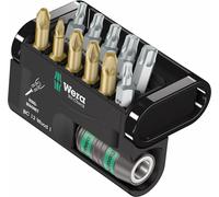 Wera Jeu d'embouts Bit-Check 12 Wood 1 05057423001 – 12 pièces Pozidriv, Phillips, Profil en T